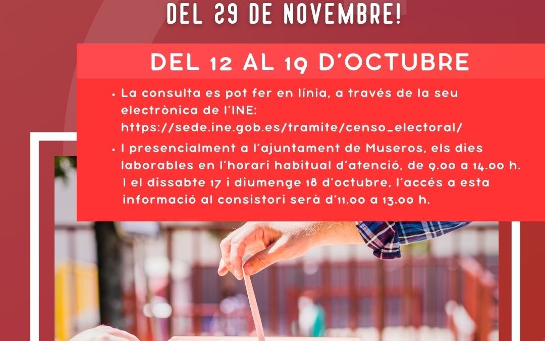 Consulta del censo electoral | Elecciones generales